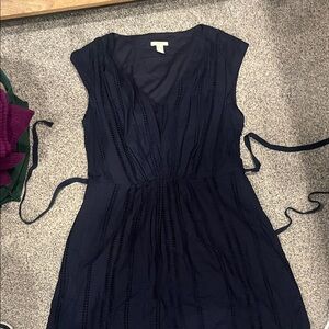 J. Crew Midnight Blue Midi Dress